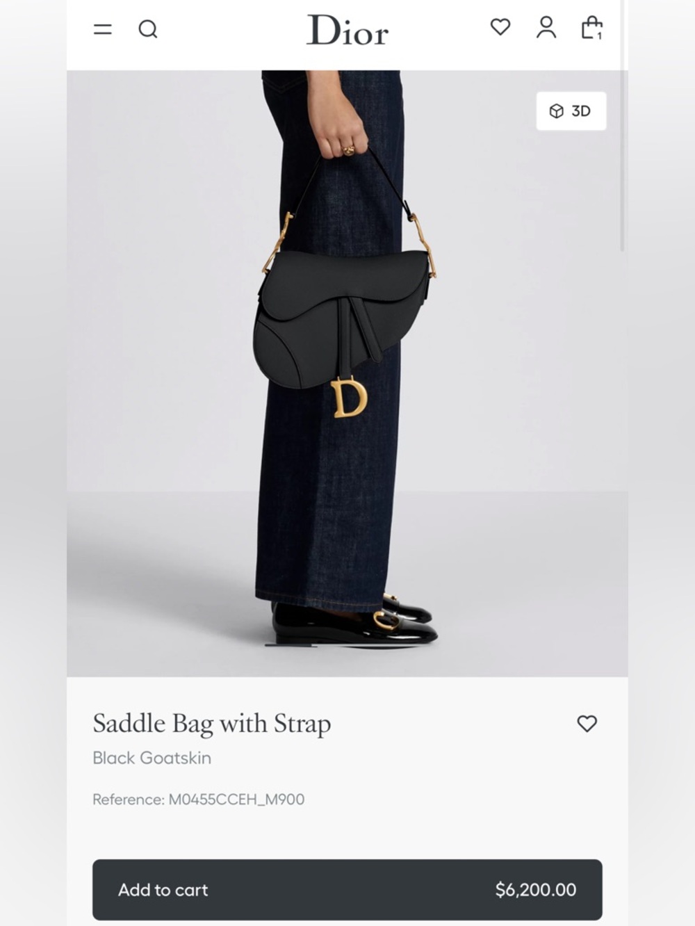 Dior Saddle Bag Black Goatskin - Picture 10 of 11